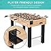 Best Choice Products 48in Competition Sized Foosball Table, Arcade Soccer Table for Home, Game Room, w/ 2 Balls, 2 Cup Holders - Natural