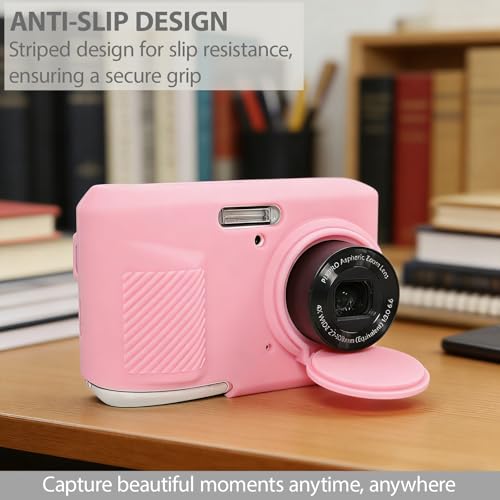 Funda silicona para cámara Kodak PIXPRO FZ45 color rosa miniatura 3