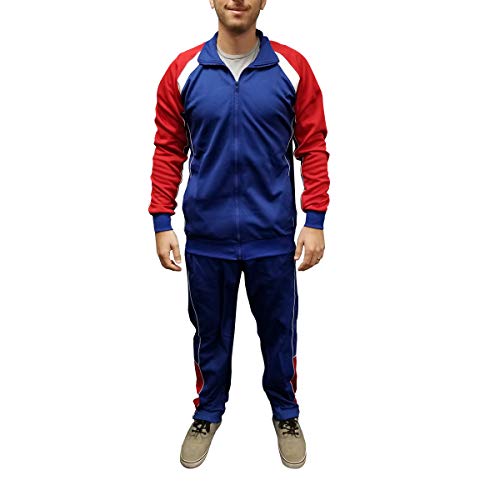My Party Shirt USA Jacket And Pants Tracksuit Uniform Movie Costume - Patriotic Red White & Blue Jumpsuit - Beer Competition2