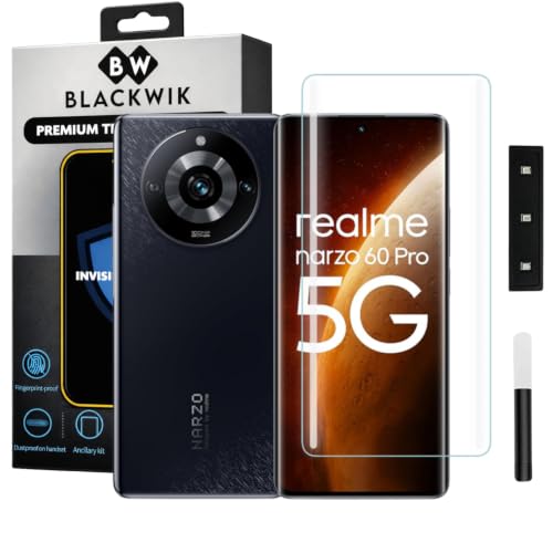 Image of Blackwik UV Curved Tempered Glass for Realme Narzo 60 Pro | 1-Pack