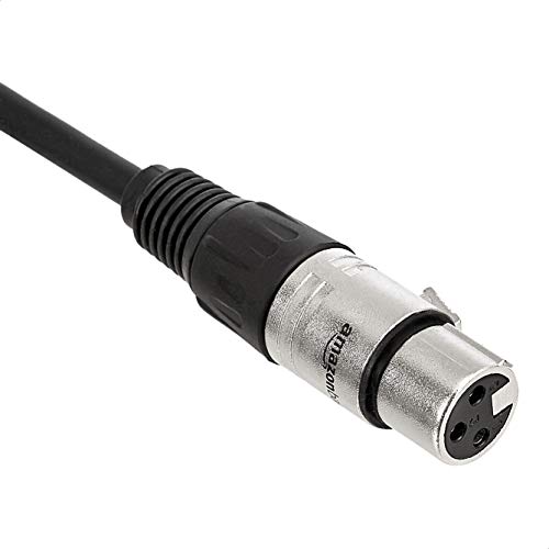 Amazon Basics 2-Pack Xlr Microphone Cable For Speaker Or Pa System, All Copper Conductors, 6Mm Pvc Jacket, 6 Foot, Black #TOP1