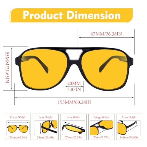 Woeoe Retro Aviator Sunglasses for Women Men Classic Vintage 70s Sun Glasses Aviators4