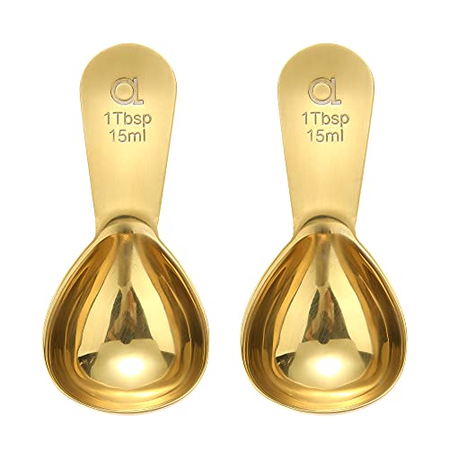 Coffee Scoop (Set of 2) - 1 Tablespoon Stainless Steel Measuring Spoons
