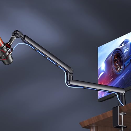 Support de microphone de bureau à profil bas réglable compatible bras Blue Yeti - 3