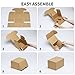 RLAVBL 7x5x4 Shipping Boxes Set of 25, Brown Corrugated Cardboard Box for Packing, Mailing, Business
