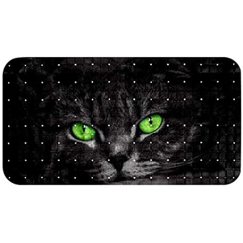 Z&Q Badewanne und Duschmatten Schwarze Katze Cover