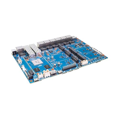 Image of Banana Pi BPI-R4 Pro 8X /4E WiFi 7 Wireless Dual-Band WiFi Router Board OpenWRT, MediaTek MT7988A30K DMIPS SoC - 2X 10GbE SFP&RJ45, 4X 2.5GbE LAN for NAS Smart Home Gateway (Bundle1, 8X)