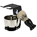 Anself 3 In 1 Men's Shave Suction Razor Stand Holder Set, Shaving Badger Brush, Bowl, Acrylic Stand