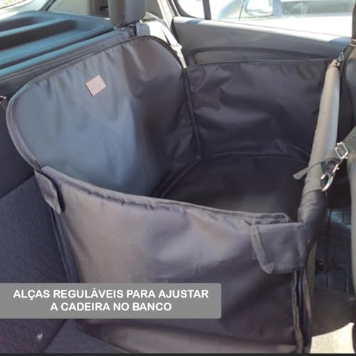 Petizada, Cadeira Assento Grande Para Viajar Com 2 Pets Seguro Confortável Viagem Cachorro Porte Méd