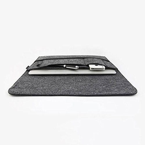 Tiptiper – Capa para notebook com manga de laptop de feltro de lã macia durável para laptop MacBook