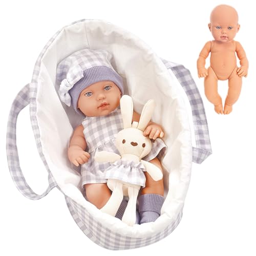 Poupée bébé de 12 pouces avec grand berceau pour calmer les angoisses du soir de l'enfant