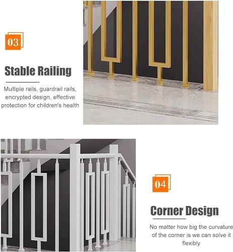 Balaustres metálicos para escaleras de diseño arquitectónico premium 7