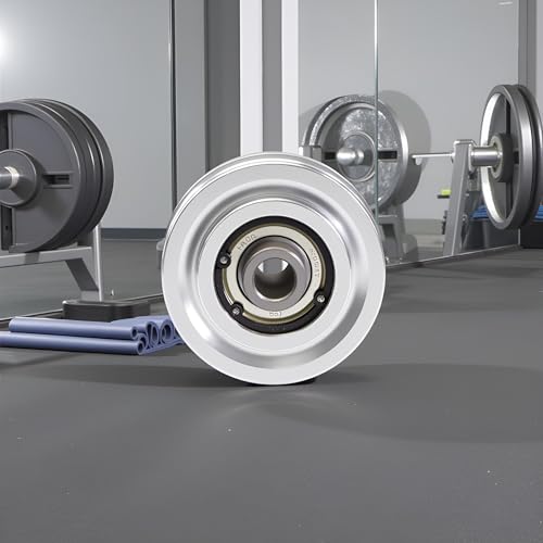 Alomejor Fitness Riemenscheibe 70 80mm Universal Lager Riemenscheibe Rad für Fitnessgeräte Fitnessgeräte Kabelmaschine Verschleißfestes Ersatzteil(70mm)