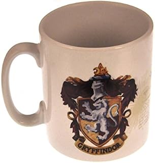 Harry Potter Gryffindor and Hogwarts Crests Ceramic Mug in Presentation Box - Official Merchandise