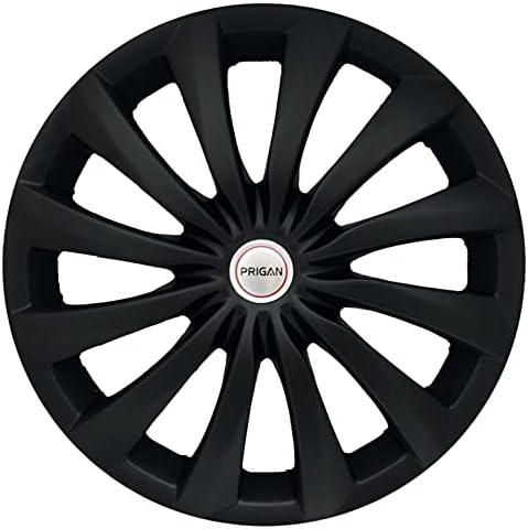 Prigan PRIGAN Silver Black 14 Inch Wheel Cover Universal for All Cars Having ...