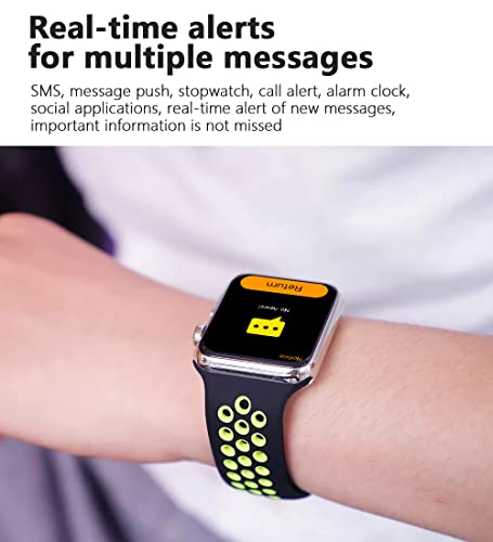 Smart Watch for Android & iOS Phones, Smartwatch 2.09 Touchscreen Activity Tracker with Sleep Monitor Pedometer Fitness Tracker Compatible with iPhone for Kids Women Men (Rainbow Black) - Image 5