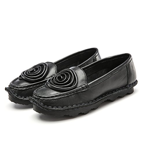 Espadrilles flat chaussures de mode printemps en cuir souple finitions haut de gamme
