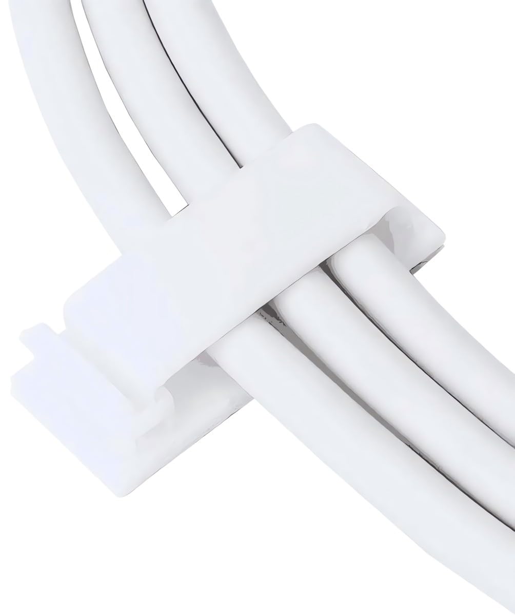 Cable Clips, Ethernet Cable Organizer, Conwork Adhesive Wire Management Clamps, Desktop Cord Holder Hider, Charging Cable Organizer & Management