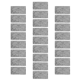 OSOLADY 25 mini mattoni grigi per muro - Materiali fai da te, mattoni in miniatura - Piastrelle in scala, piastrelle finte per casa delle bambole, per la costruzione di case in miniatura,