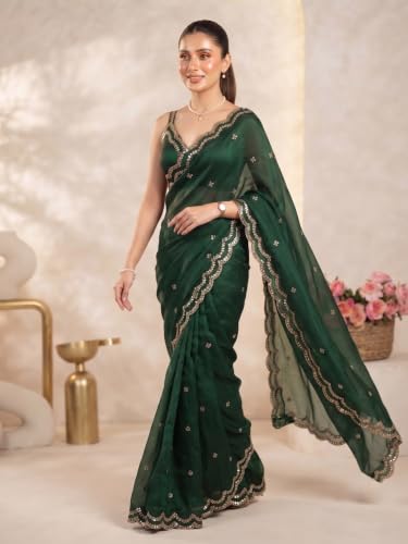 NIRLABH gold silk navratri saree – image 7