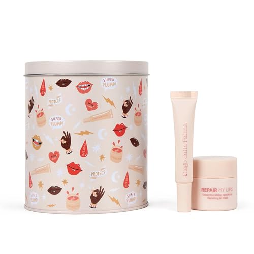 Diego Dalla Palma Confezione Regalo Donna Plump My Lips Kit Maschera Labbra Riparatrice Balsamo Labbra Volumizzante