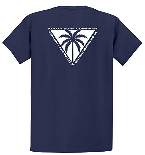 Koloa Surf Company - Men's Triangulated Palm Logo Lightweight Tee-XL-TeamNavy