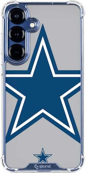 Skinit Clear Phone Case Compatible with Galaxy S25 - Officially Licensed NFL Dallas Cowboys Team Jersey Design