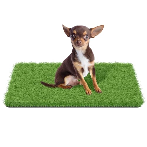 MAYSHINE Fake Grass for Dogs, Artificial Turf Grass Indoor Outdoor, Mat for Dogs Soft Blades, Cesped Artificial for Patios, Dog Astro Turf for Balcony, Quick Clean, Easy Rinse Patio Rug, 29.5"x17"