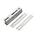 Aexit 65mmx11mm Stainless Hooks Steel Sliding Window Door Anti-Theft Security Over Door Hooks Plates 20pcs