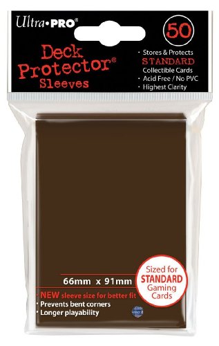 50 Ultra Pro Brown Deck Protector Sleeves - Magic