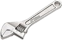 Vista 2 de FLZOSPER Llave ajustable de 4 pulgadas, forjada, tratada térmicamente, cromada