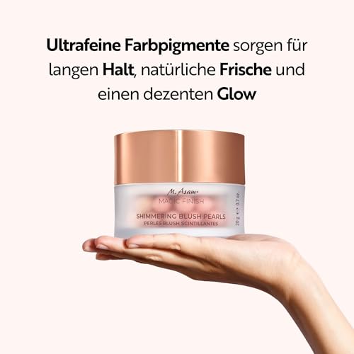M. Asam MAGIC FINISH Shimmering Blush Pearls (20 g) - Kompakte Blush-Perlen in drei Farbnuancen für einen rosigen Teint - Dezenter rosiger Schimmer für einen natürlichen Glow, Vegan