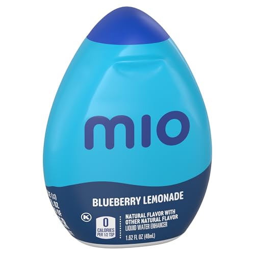 Image of MiO Liquid Water Enhancer for Sugar Free Flavored Hydration and Drink Mixing, Naturally Flavored Water Drops, Blueberry Lemonade, 1.62 Fluid Ounce (Pack of 6)