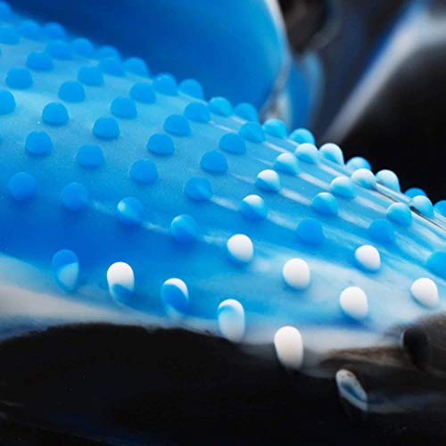 Image of PSS Studded Dots Silicone Rubber Gel Customizing Cover for PS4 /slim /Pro Dualshock 4 Controller Soft Silicone Case Cover Gel Skin Protective for PS4 Wireless Controller (Blue Como Dot)