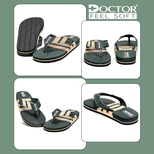 Image of Men Stylish Thong Slippers with Textured Anti-Slip Sole, Comfortable Cushioned Footbed, Lightweight Everyday Wear Slippers for Indoor and Outdoor Use