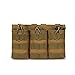 QIANJINGCQ Outdoor tactical triple magazine bag field accessory bag sundries bag storage bag walkie talkie bag magazine bag backpack