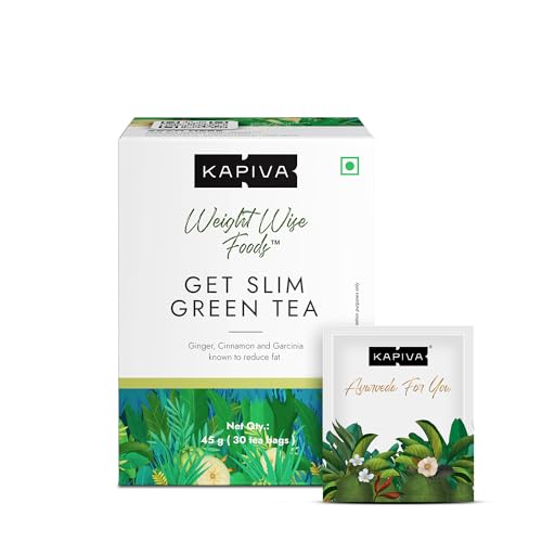 Kapiva Get Slim Green Tea Powder (45Gm) | Lemongrass Flavored + N...
