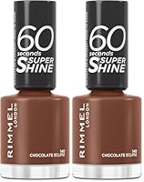 Rimmel 60 Seconds Super Shine Nail Polish - Chocolate Eclipses (Pack of 2)
