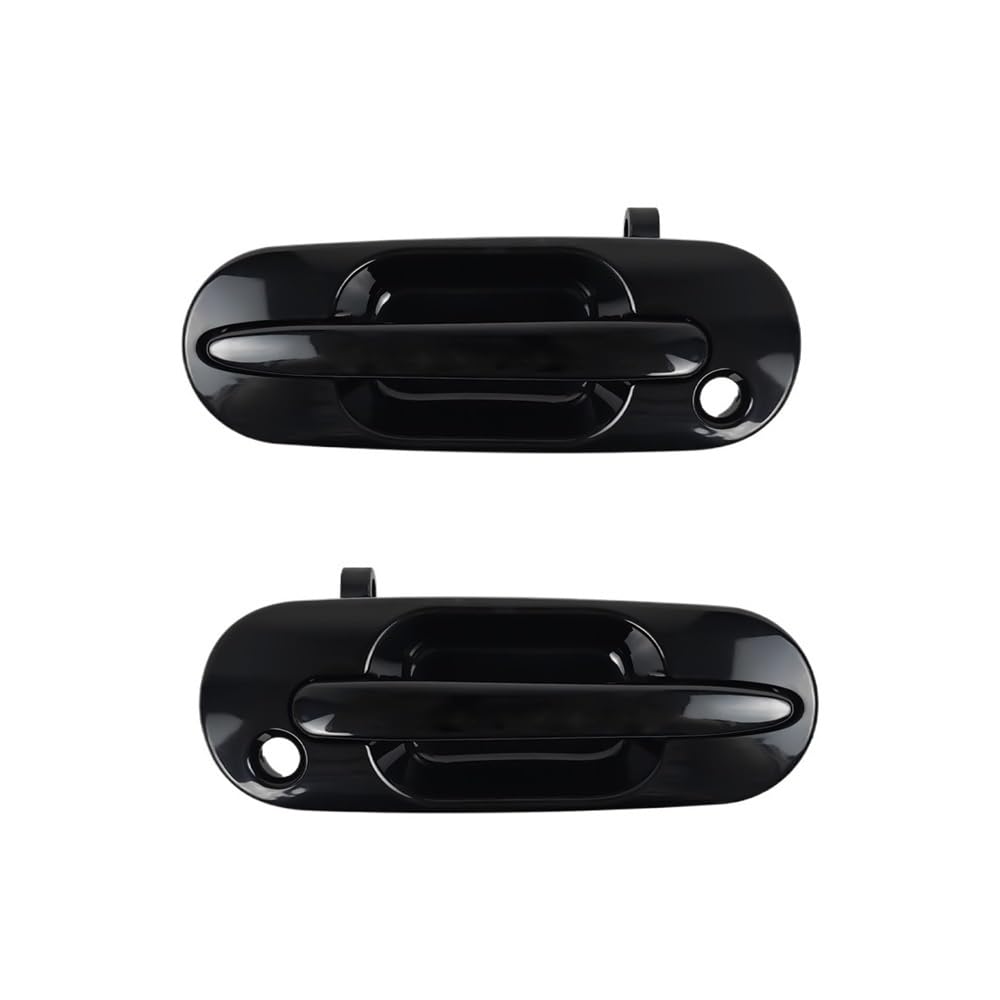 BIKKJBK Car Vehicle Door Handle 4Pcs Exterior Door Handle Front & Rear Outside Outer Kit for CR-V for CRV 1997-2001 Left & Right Black