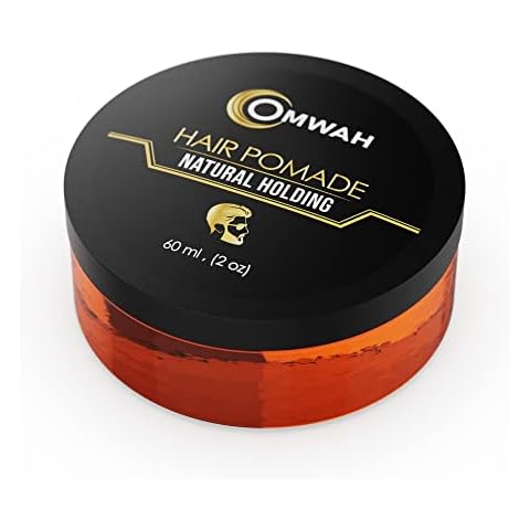 OMWAH Natural Hair Styling Pomade for Men & Women - Adds Strength, Volume, Long-Lasting Hold & Shine - Flake-Free, Vitamin-Infused Formula for All Hair Styles (2oz) Cover