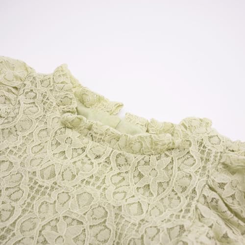 Image of BGFKS Baby Girl Tutu Dress Elegant Lace Pom Pom Flutter Sleeve with Flower Headband Set