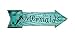 Smart Blonde Mermaids Novelty Metal Arrow Sign A-315