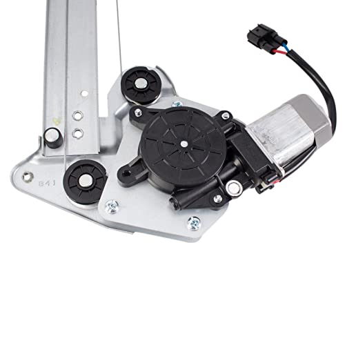Image of TRQ Front Passenger Side Power Window Motor and Regulator Assembly Power Without Express Up and Down Compatible with 2013-2017 Honda Accord Sedan