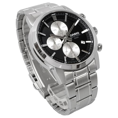 [カシオ] CASIO スタンダード メンズ 腕時計 1/10秒クロノグラフ クオーツ MTP-E510D-1A2V 逆パンダ 海外モデル [並行輸入品] 商品画像5