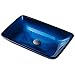 KRAUS GVR-204-RE Irruption Rectangular Glass Vessel Bathroom Sink