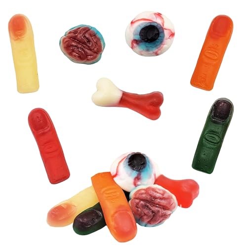 Fruidles Halloween Missing Body Parts Gummies, Fun And Festive Holiday Snacking (Half-Pound Bag)