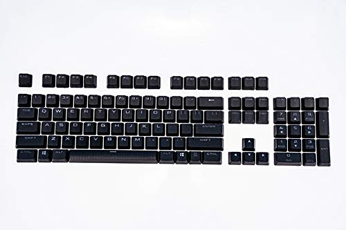 for Corsair Pbt Double-Shot Keycaps Full 104 -Keyset - RGB & Backlit Compatible – for Mechanical Keyboards - FPS MOBA MMO - Black for Corsair Pbt Double-Shot Keycaps Full 104 -Keyset - RGB & Backlit Compatible – for Mechanical Keyboards - FPS MOBA MMO - Black