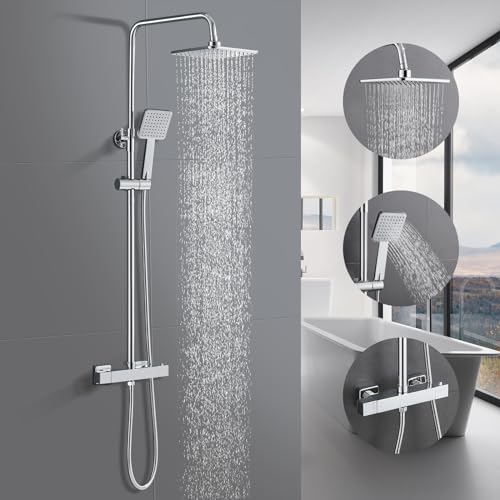 BONADE Sistema de Ducha con Termostato Acero Inoxidable