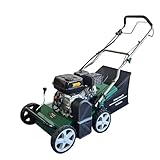 Spectrum KT400-3 Pro 40cm 3-in-1 Petrol Lawn Scarifier/Aerator/Sweeper, Steel, 32.5kg, 5 Height Positions, 5 Year Warranty