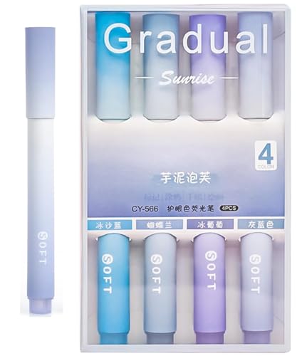Image of SHUTTLE ART Pastel Highlighter Set | Cute Aesthetic Highlighter Pens No Bleed Marker Pens with Chisel Tip Water Based Ink Quick Dry for Study School Office Stationery